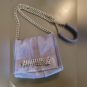 Ramy Brook Suede Metallic Crossbody Bag